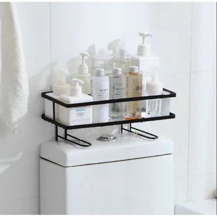Kệ sắt để đồ gọn đẹp trên bồn cầu