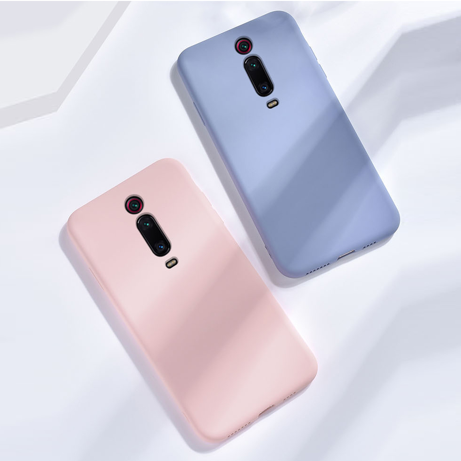 Mi 9T Case for Xiaomi Mi 9T Pro Original Liquid Silicone Case Rubber Microfiber Cloth Lining Cushion Phone Capa for Redmi K20