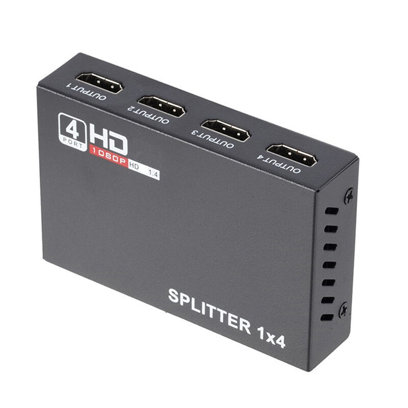 New arrival 1 x 4 hdmi splitter converter 1 in 4 out hdmi 1.4 splitter amplifier display