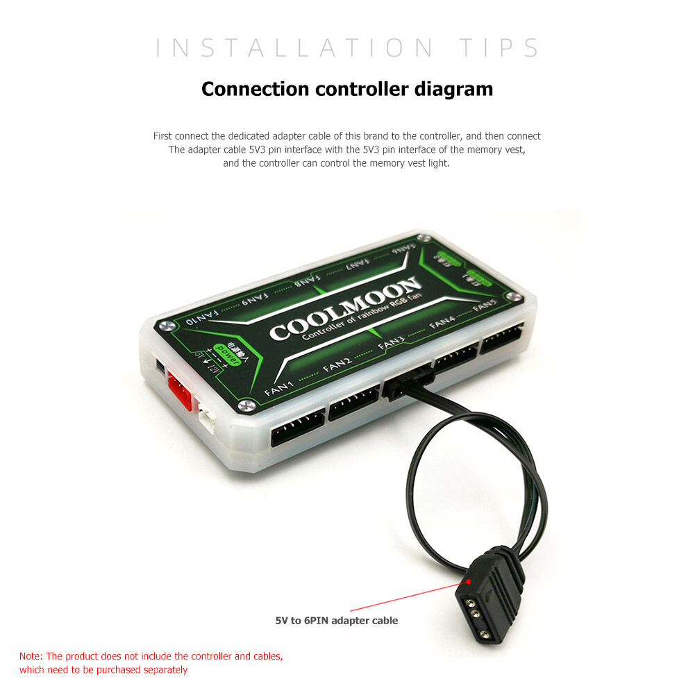 COOLMOON CR-D134S Tản Nhiệt ARGB RAM Bộ Tản Nhiệt Bộ Làm Mát Bộ Nhớ Máy Tính Để Bàn