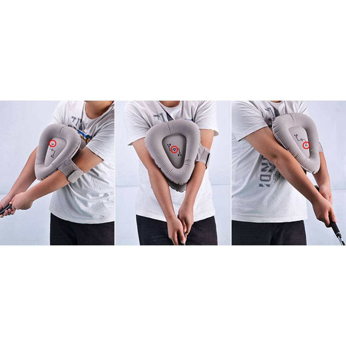 PGM Golf Posture Corrective Arm Action Golf Arm Corrector Swing Trainer Inflatable Posture Correcting Triangle Practice JZQ001