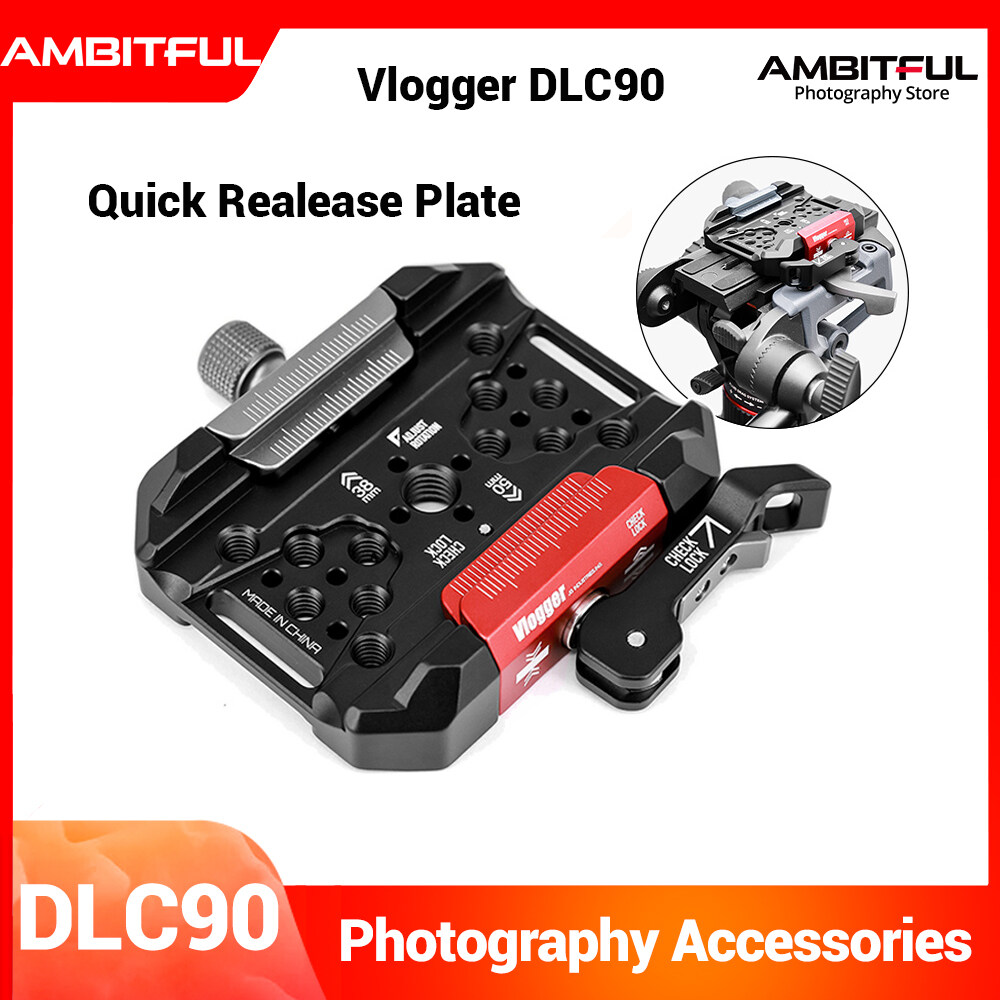 Vlogger DLC90 Quick Release System Plate 1 4 Tripod Base Mount Shoulder