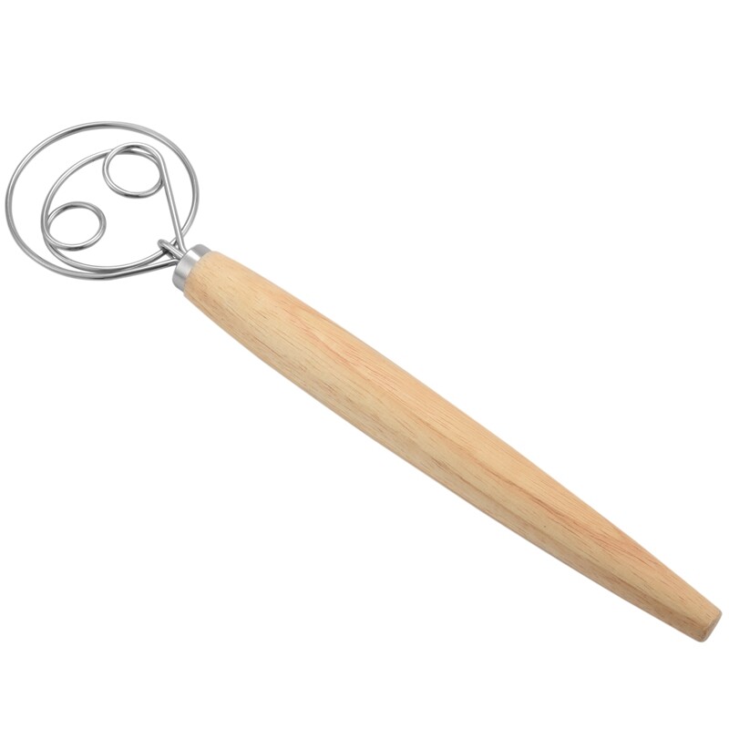 Danish Bread Dough Whisk Stainless Steel Dutch Bread Dough Whisk