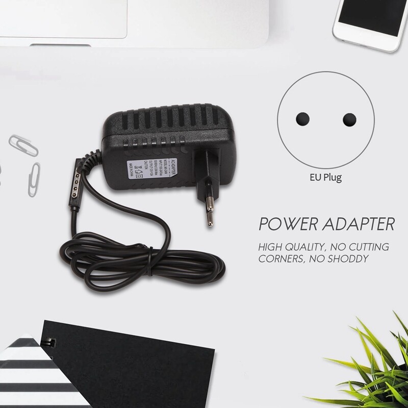 Universal Europe Charger AC 12V2A Sector Adapter for Microsoft Surface RT Pro 2 Tablet
