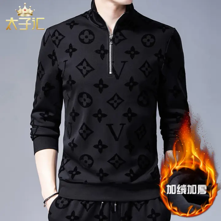 half sleeve sweater with zip