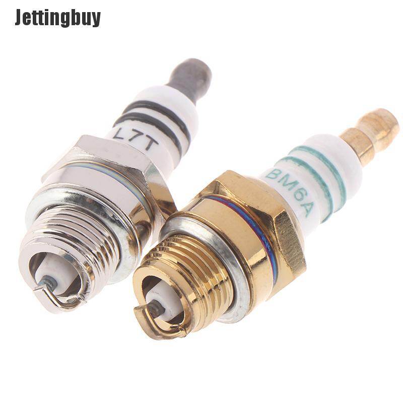 [Jettingbuy] BM6A Spark Plug Glow Plug Replacemnet for 2-stroke Chainsaw Lawn Mower Strimmer  1(Glod)