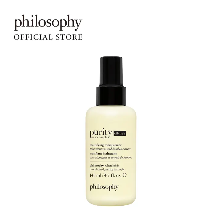 philosophy purity mattifying moisturizer