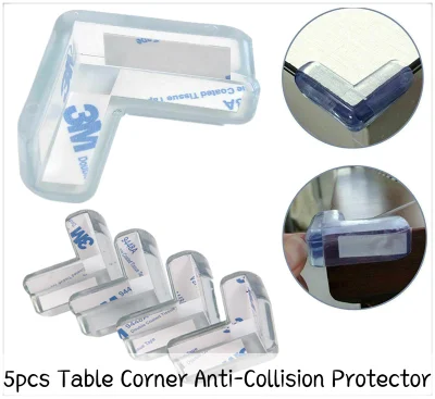 5pcs Table Desk Corner Edge Guard Baby Safety Desk Corner Protector Baby Anti-Collision Protector Table Corner Anti-Collision Protector