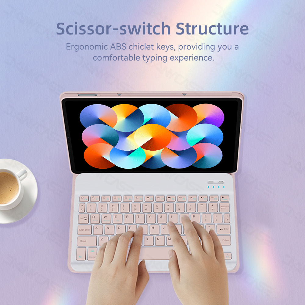 Vỏ bàn phím cho 2023 Mi pad Đỏ Se 11inch 2024 Mi pad Đỏ Pro 12.1inch POCO Pad 12.1inch máy tính bảng Xiaomi Pad Mi Pad 7 / 7 Pro 11.2inch Mi Pad 6 / 6 Pro 11inch với bàn phím tương thích Bluetooth