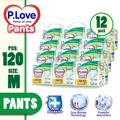 P.Love Adult Pants M10 / L10 / XL8 x 12 Packs