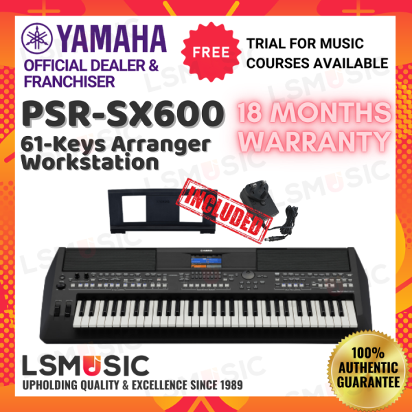 Yamaha PSR-SX600 61 Key Arranger Workstation Yamaha Keyboard Portable Keyboard Music Instrument ( PSR SX600 / PSRSX600 ) Malaysia