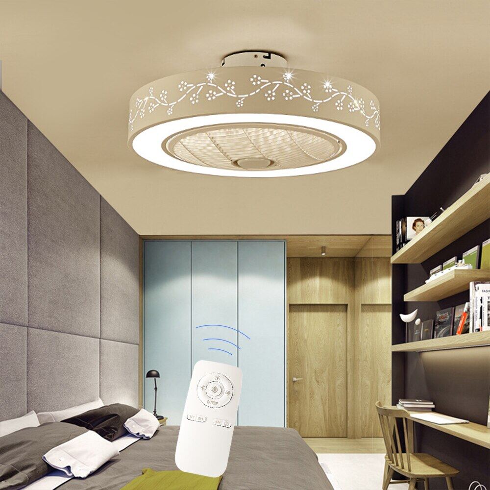 55cm Led Ceiling Fan With Light Smart Wifi Remote Control Lamp 55cm Led Ceiling Fan With Light