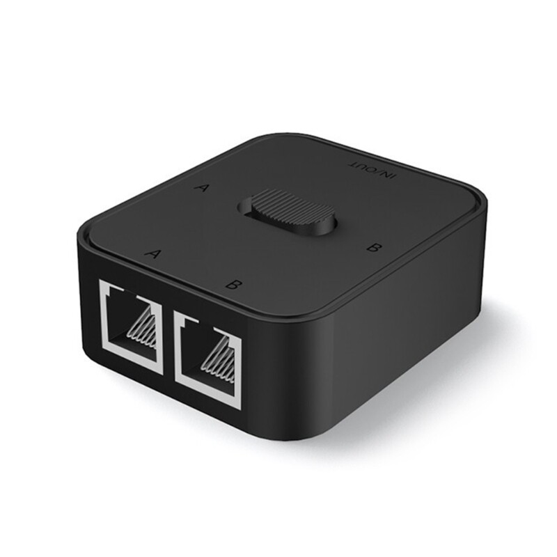2 Port Gigabit Network Switcher Lan High Performance Ethernet Smart Switch 100/1000Mbps RJ45 Internet Splitter