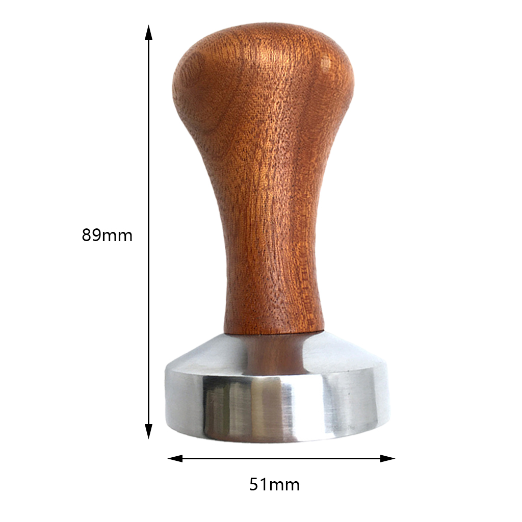 Blesiya Professional Coffee Tamper Wood Handle for Coffee Maker Coffee Machine