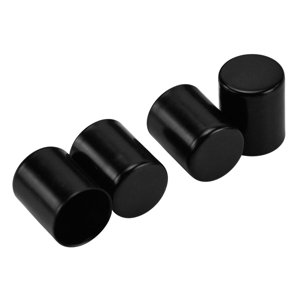 4PCS Docking Hardware Cover Caps For Harley-Davidson Sportster, Dyna, Softail, Touring (1984-2020) – Black Magnetic Covers, CNC-Machined Iron