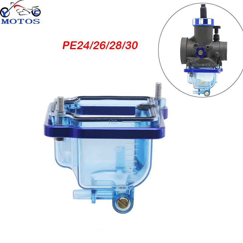 YC MOTOS PE Carburetor Float Bowl Comp Chamber Transparent Oil Cup for PE24/26/28/30