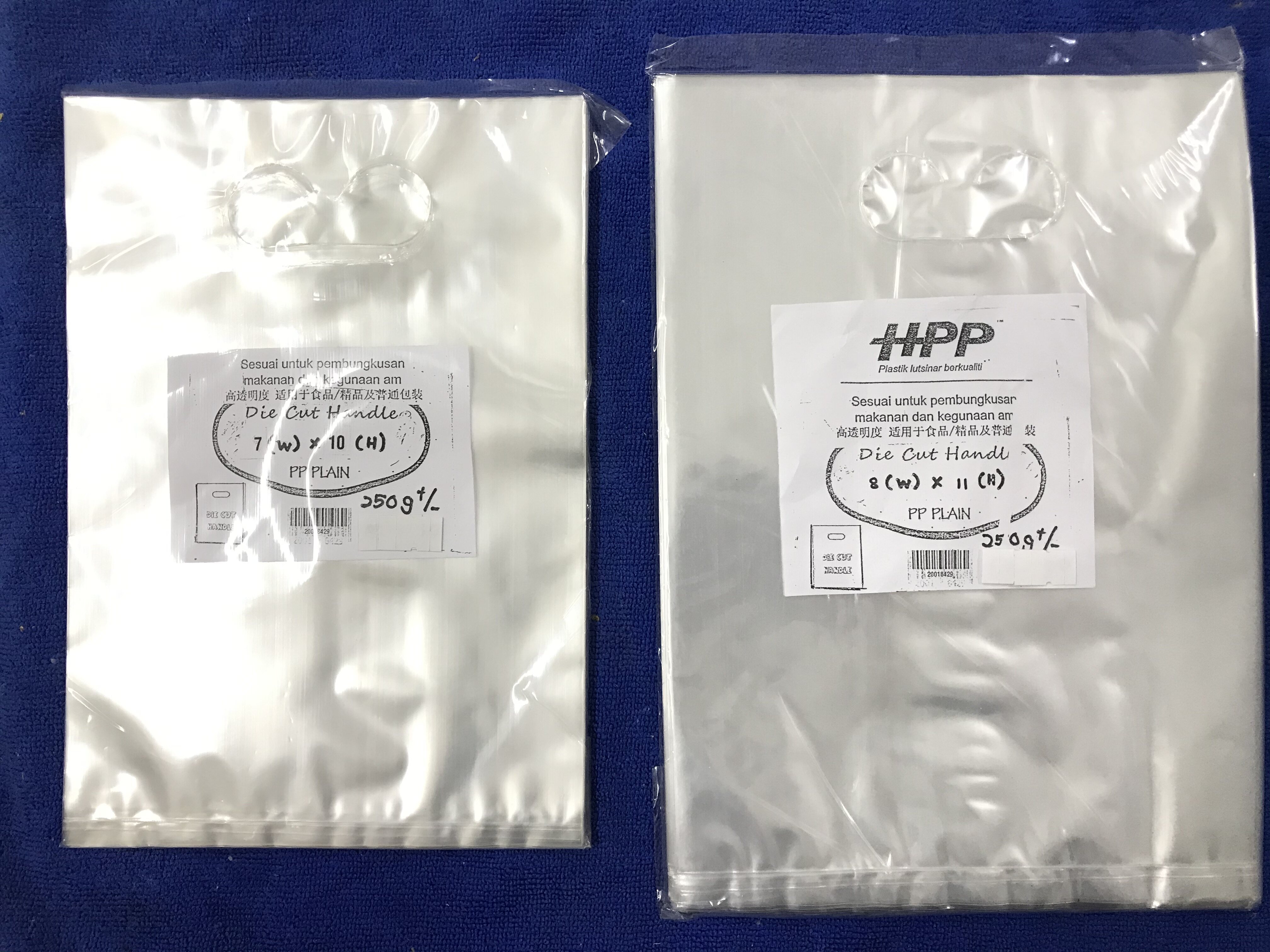 Pp Die Cut Lutsinar Plastik Bag Transparent Plastic Bag W Handle Lazada