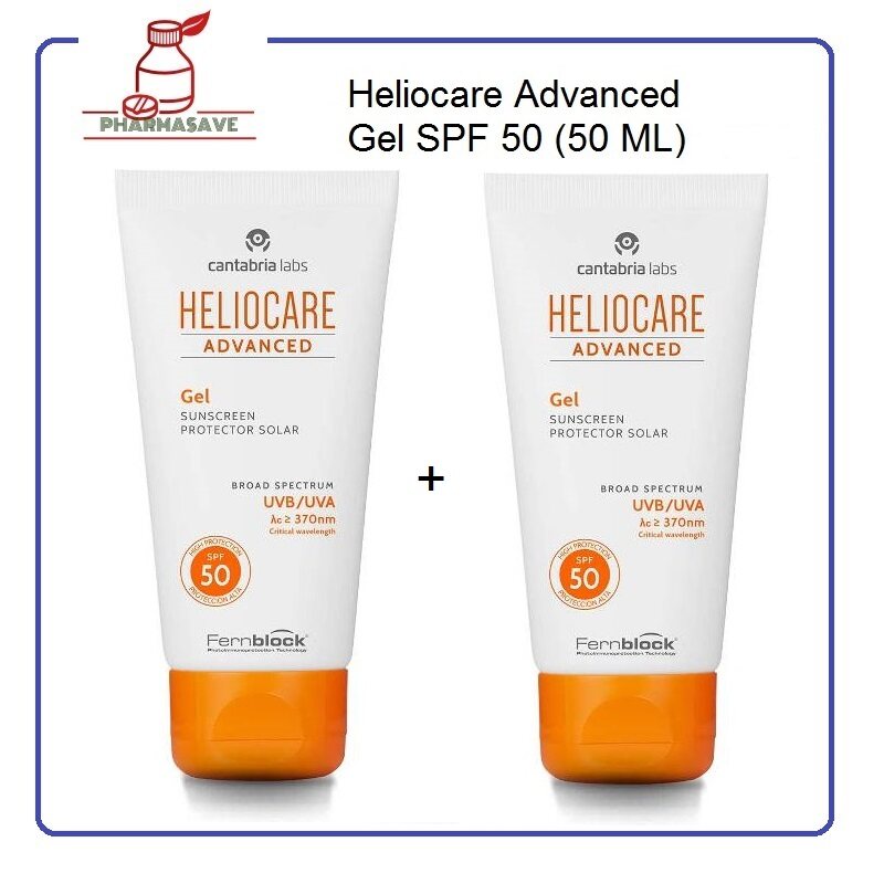 Sunscreen is Heliocare Advanced Gel SPF 50 50 ML Twin Pack Lazada