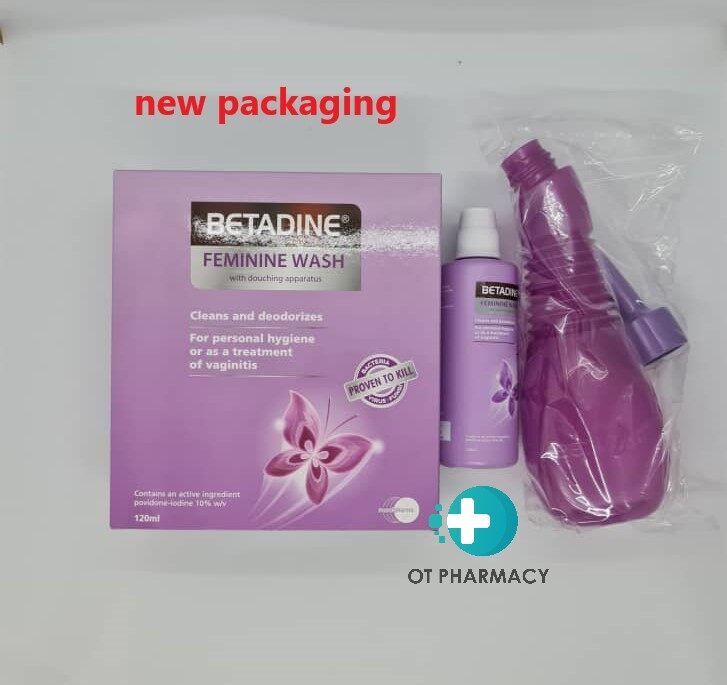 Betadine Feminine Wash With Douching Apparatus 120ml Lazada