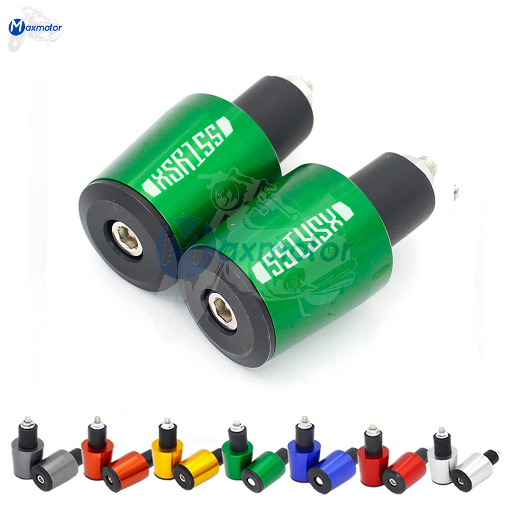 For yamaha xsr155 xsr 155 all year 7/8" 22mm cnc aluminum handle bar end cap grip slider handlebar grips ends