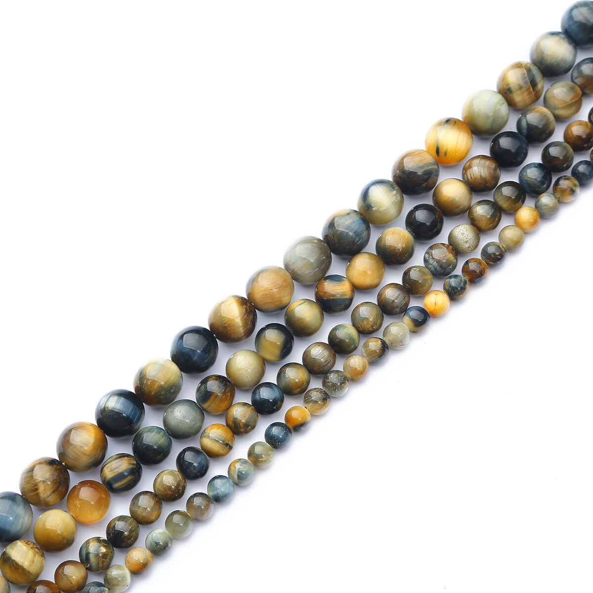 4/6/8/10/12mm Natural Stone Beads Dreamy Amber Loose Round Beads For Jewelry Making DIY Bracelet Necklace Earring Jewelry Accessories About 15''（38cm）