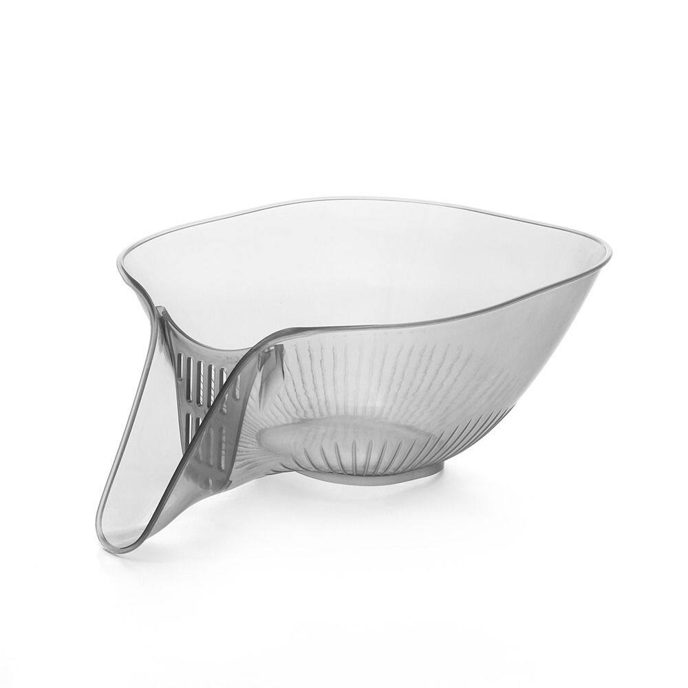 QEARZ Kitchen Multifunctional Drainage Basket Fruit Plate Plastic Draining Bowl Creative Salad Rice Washing Basket Household Sink