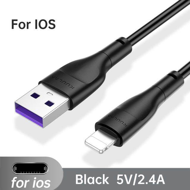 Kuulaa type usb c cable for iphone charging micro usb fast charging cable wire for iphone 12 x xiaomi samsung huawei data cord