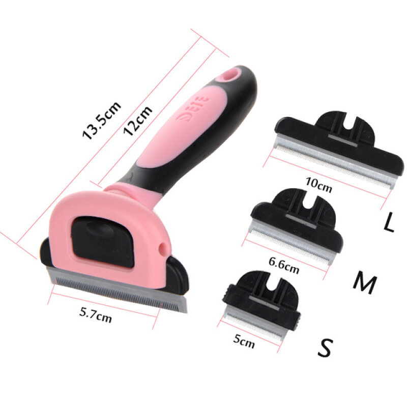 Cw】 Lông Chó Loại Bỏ Bàn Chải Cho Mèo Cưng Dụng Cụ Chải Chuốt Có Thể Tháo Rời Clip Đính Kèm Tông Đơ Dành Cho Thú Nuôi Combs Cho Mèo Đồ Cho Thú Cưng