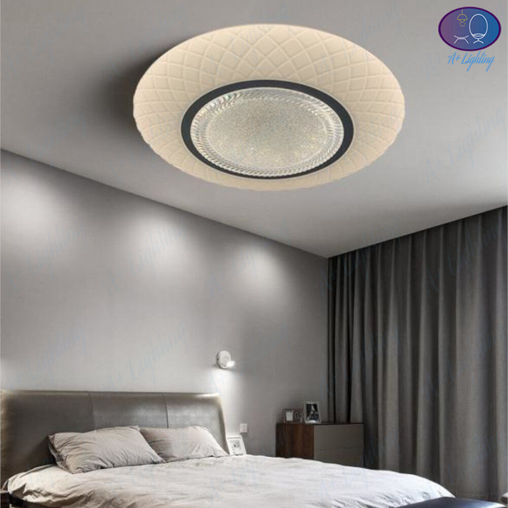 *REMOTE CONTROL* 36W/28W ELEGANT LED CEILING LIGHT 3 COLOUR LED LIGHT FOR  ROOM LED LAMP LAMPU HIASAN SILING TIDUR BILIK