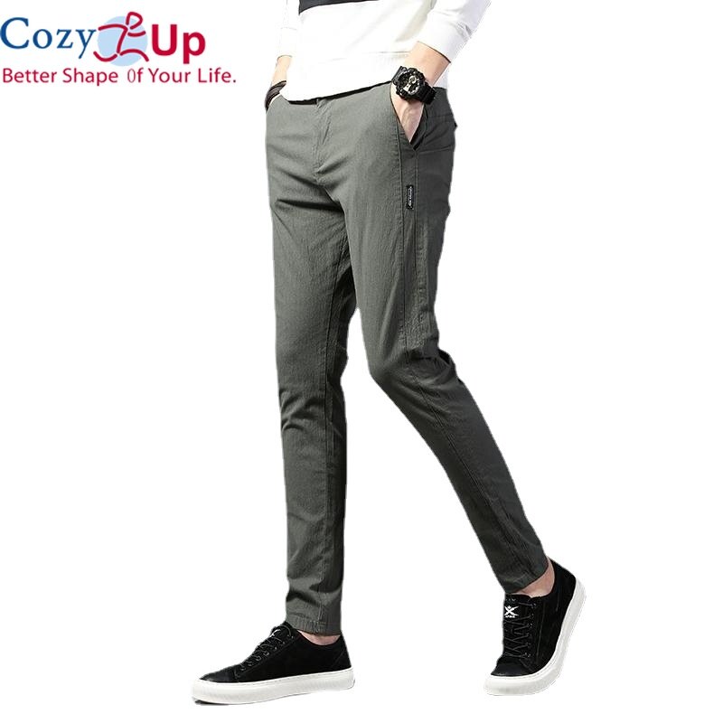 Cozy Up Trousers Pants for Men Classics Mid Waist Straight Full Length Fashion Chino Pants for Men