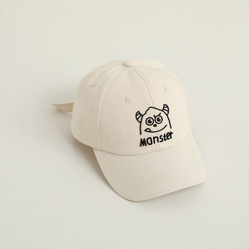 I Love Daddy&Mummy Cartoon Embroidery Monster Baby Baseball Cap Adjustable Kid Hats Boy Girl Sun Hat