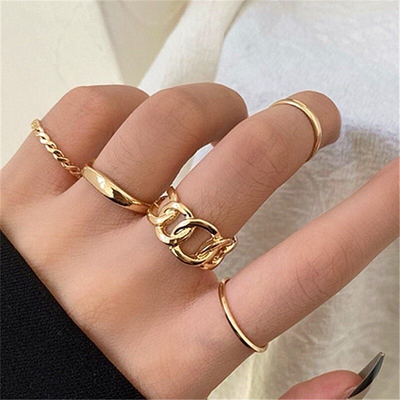 (MớI) Bộ NhẫN Đeo GiữA NgóN Tay
