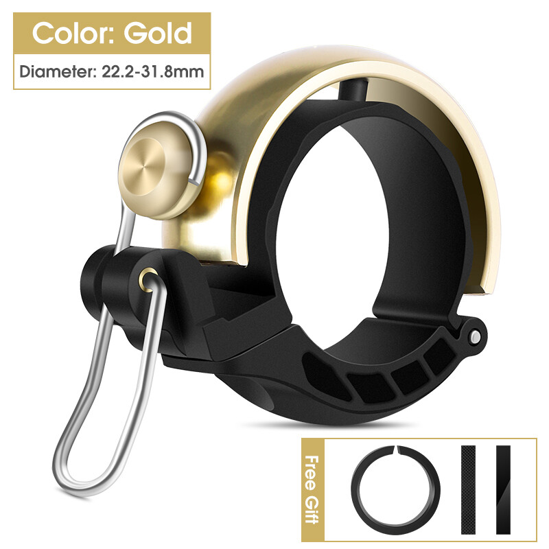 WEST BIKING Bike Horn Vintage Bicycle Bell Mini Ultralight Copper Safety Warning Bell Handlebar Horn Aluminum Alloy MTB Bike Bell