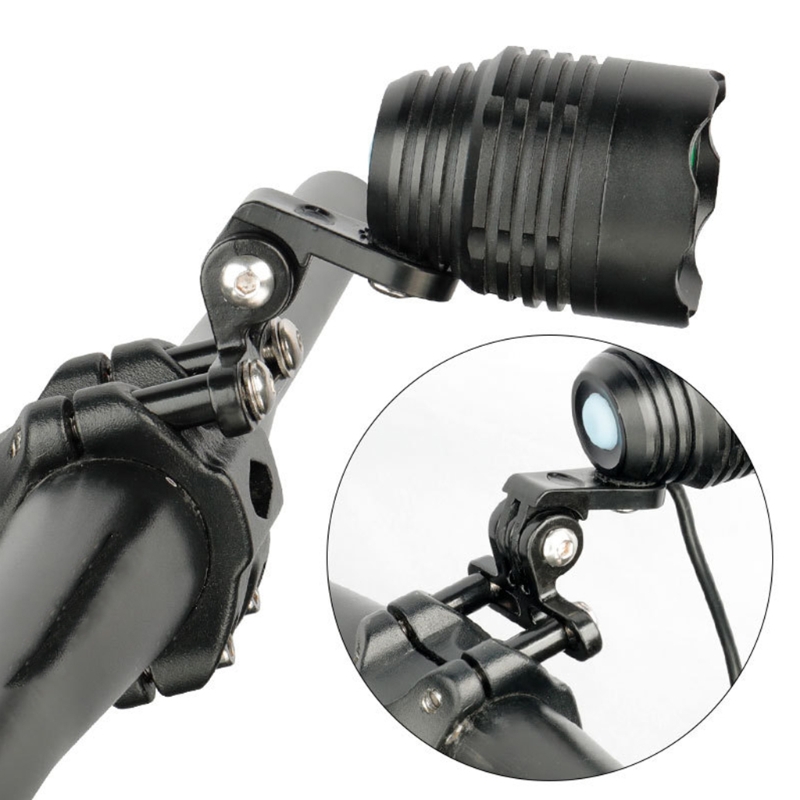 DEEMOUNT Bicycle Headlight Mount Adapter  Bracket Camera Type Connector for Stem Mount Cycling Front Light  Lamp Holder