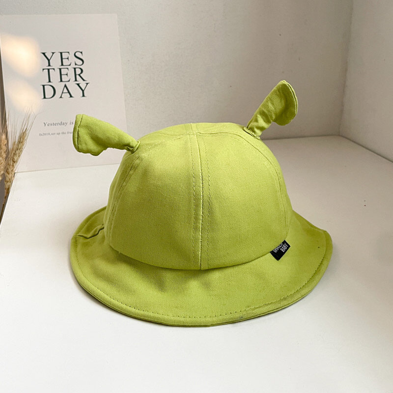 IQANGEL Baby hat funny ruffian tentacles fisherman hat green cartoon baby cap tide