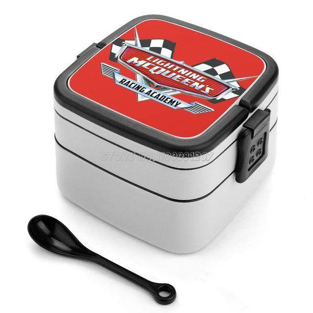 {hot} Racing Academy Double Layer Bento Box Portable Lunch Box For Kids ...