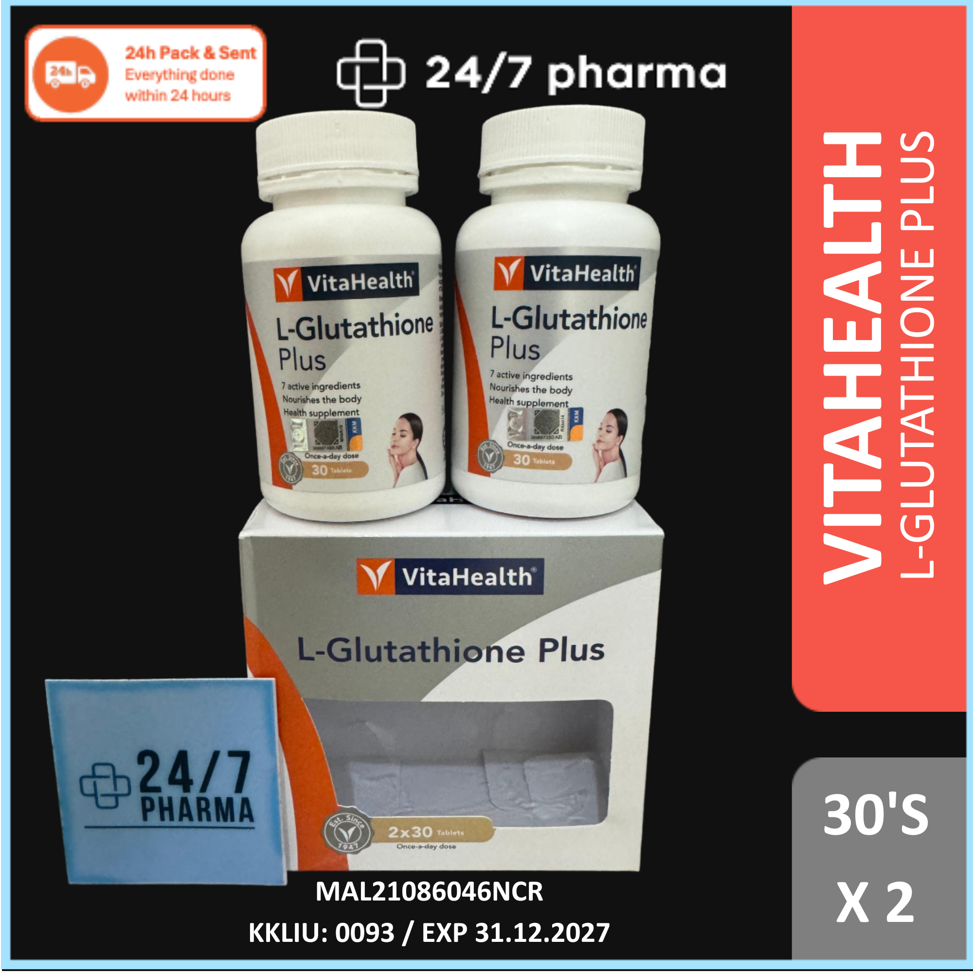 vitahealth l glutathione L-Glutathione Plus [Exp 8/2028] Say no more to freckles