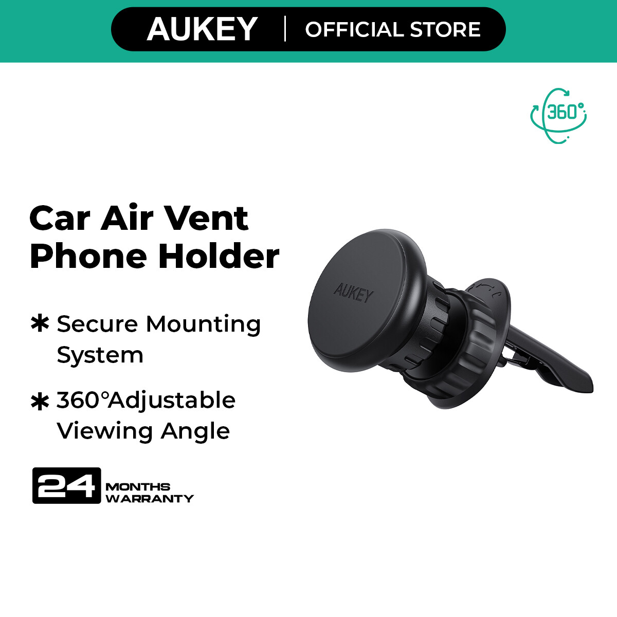 Air Vent Mount Holder Aukey Magnetic Mount Aukey HD-C5 Car Air
