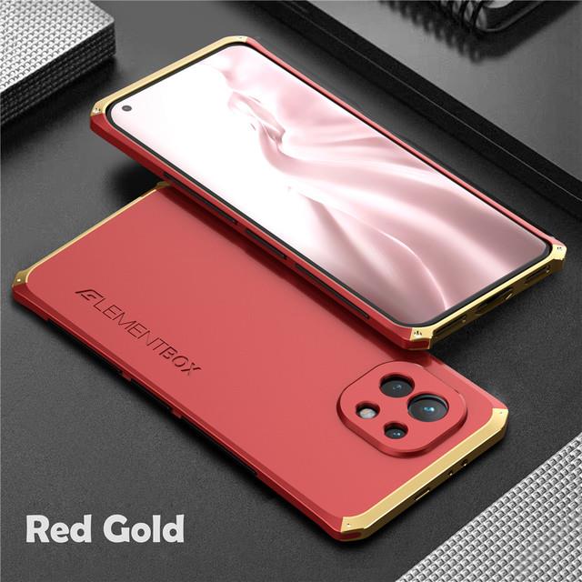 「16- digits」 shockproof metal armor case for xiaomi mi 11 lite 5g ne case aluminum pc cover for xiaomi mi 11 ultra 9 11x pro 11i 12 12x 12s