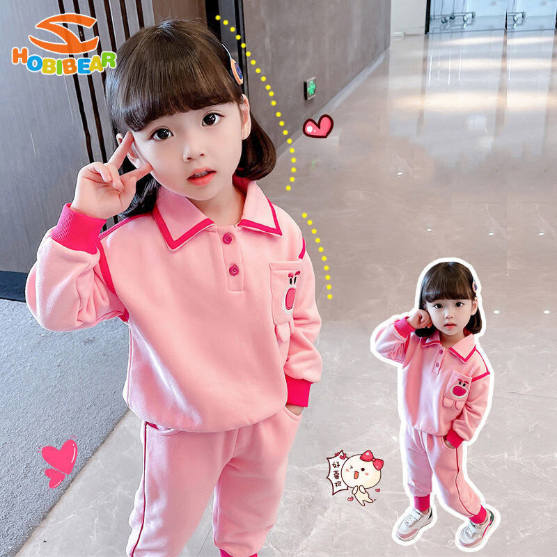 HOBIBEAR Girls suit jacket baby girl baby sweater cardigan two piece set