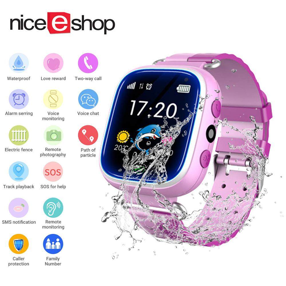 Đồng Hồ Thông Minh NiceEshop GM7S Cho Trẻ Em Đồng Hồ Điện Thoại Thông Minh Màn Hình Cảm Ứng 1.44Inch Chống Nước IP55 Có Bộ Theo Dõi LBS Trò Chuyện Bằng Giọng Nói Một Phím SOS Trò Chuyện Bằng Giọng Nói Trò Chơi Camera