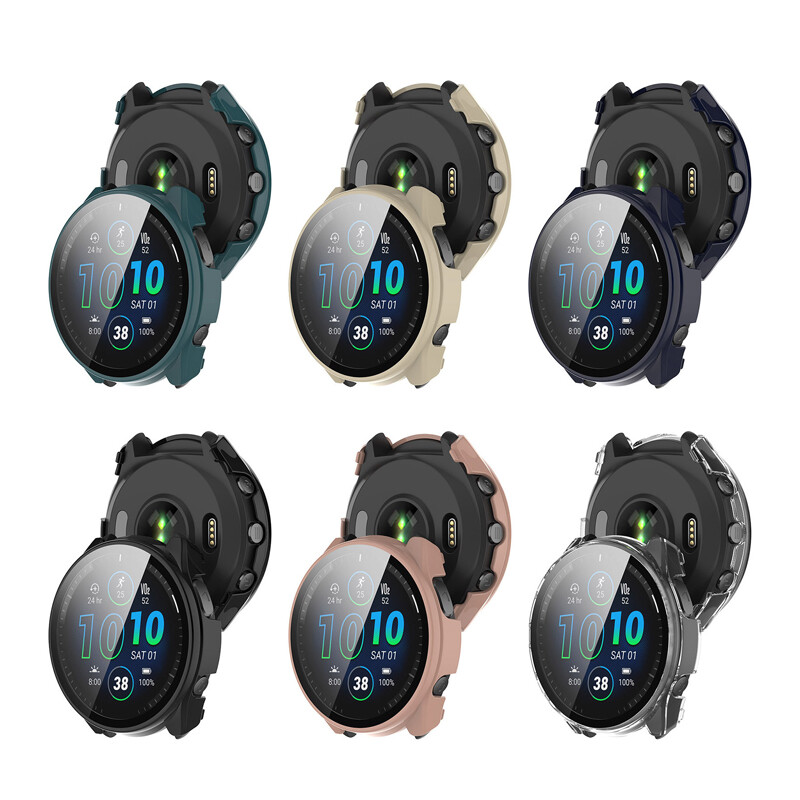 Protective Case Cover For Garmin Forerunner965 Smartwatch Bracelet Dial Case Anti-scratch Shockproof Protector PC Shell