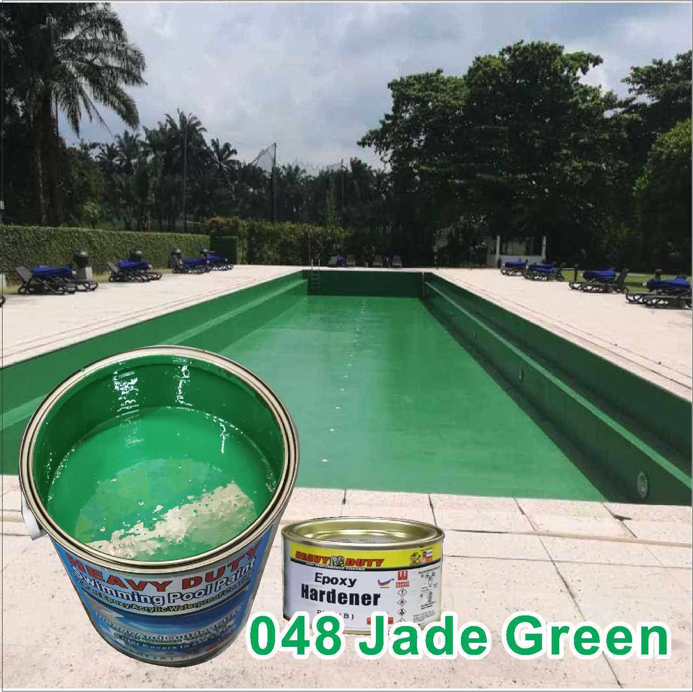 048 jade green ( 1L ) SWIMMING POOL PAINT 2 PART EPOXY ACRYLIC