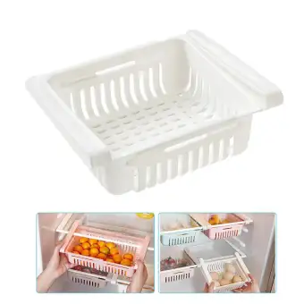 Goal Five Adjustable And Stretchable Fridge Rack Drawer Basket