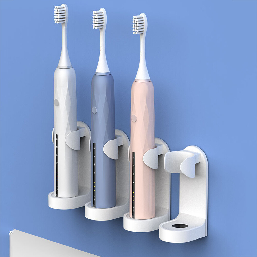 Electric Toothbrush Holder Traceless Toothbrush Stand Rack Wall-Mounted Bathroom Space Saving Bathroom Accessories