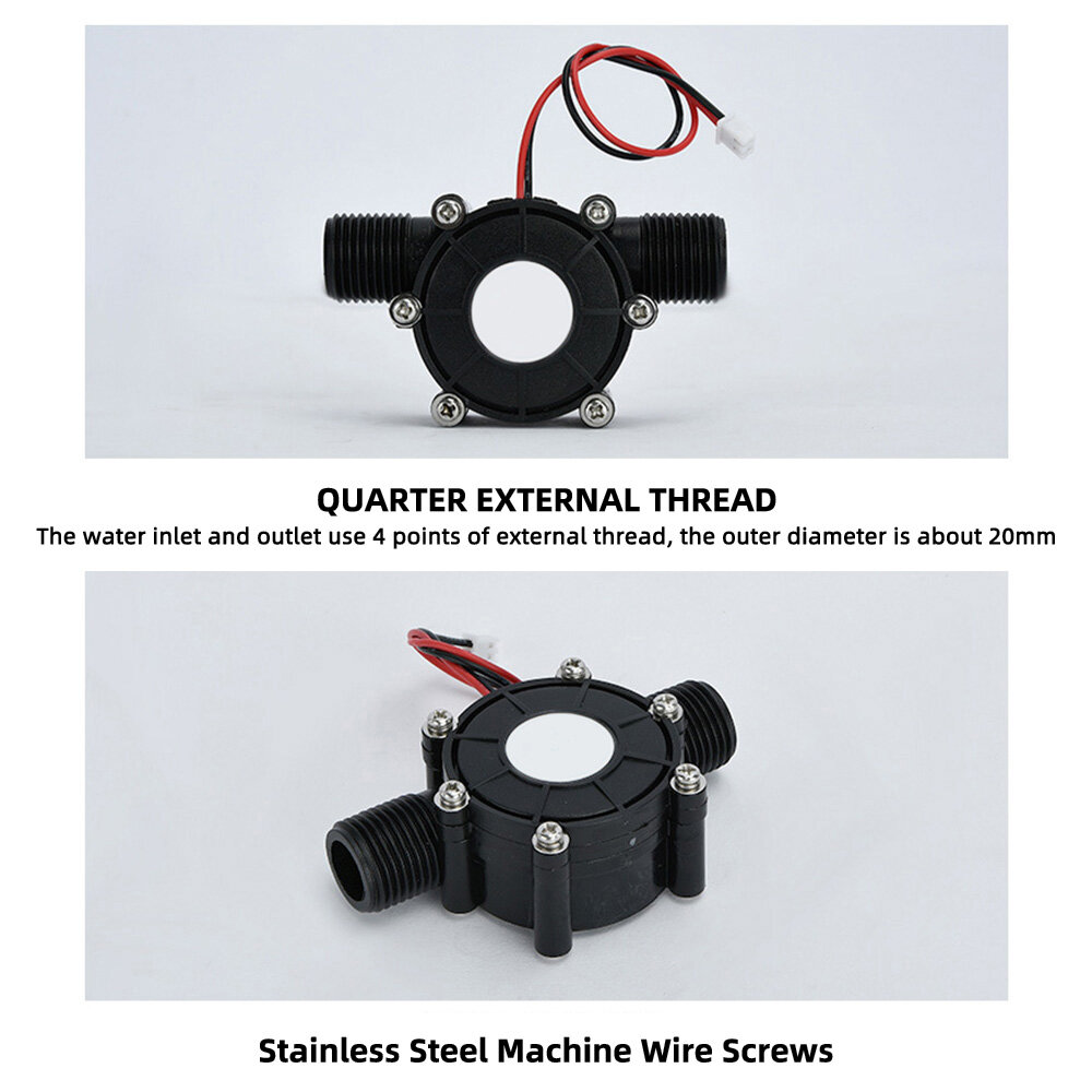 Original Aideepen DC 5V/12V/80V Micro Hydro Generator DC Water Flow Generator Turbine Generator Hydroelectric Tap Water Flow Hydraulic DIY