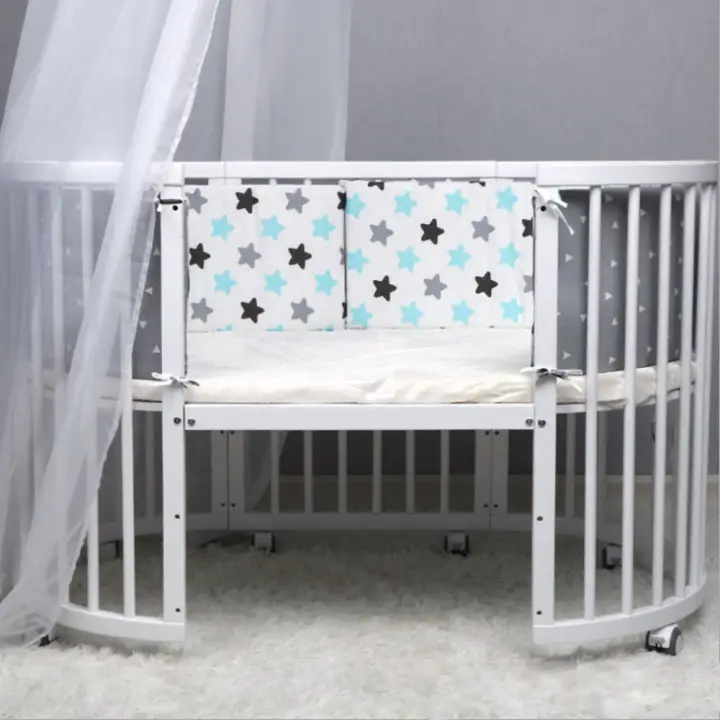 breathable padded crib bumper