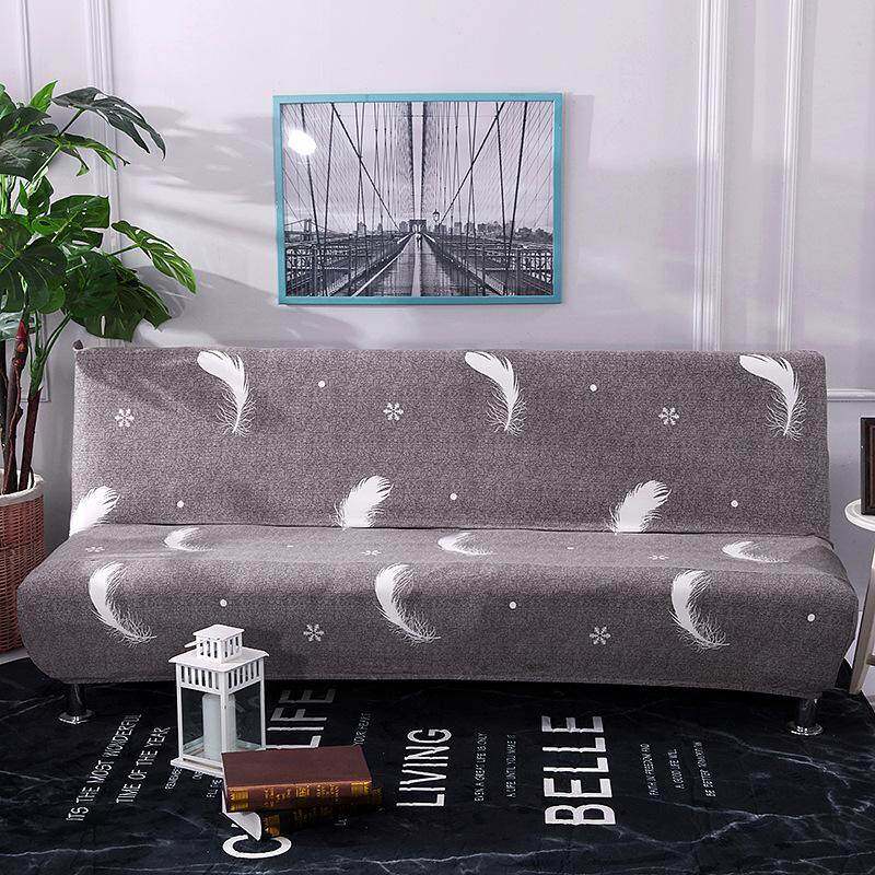 Tanpa Sandaran Lengan Peregangan Sarung Sofa All-Inclusive Sofa Lipat Selimut Tebal Universal Perlindungan Menyeluruh Sarung Sofa untuk (Keluarga)