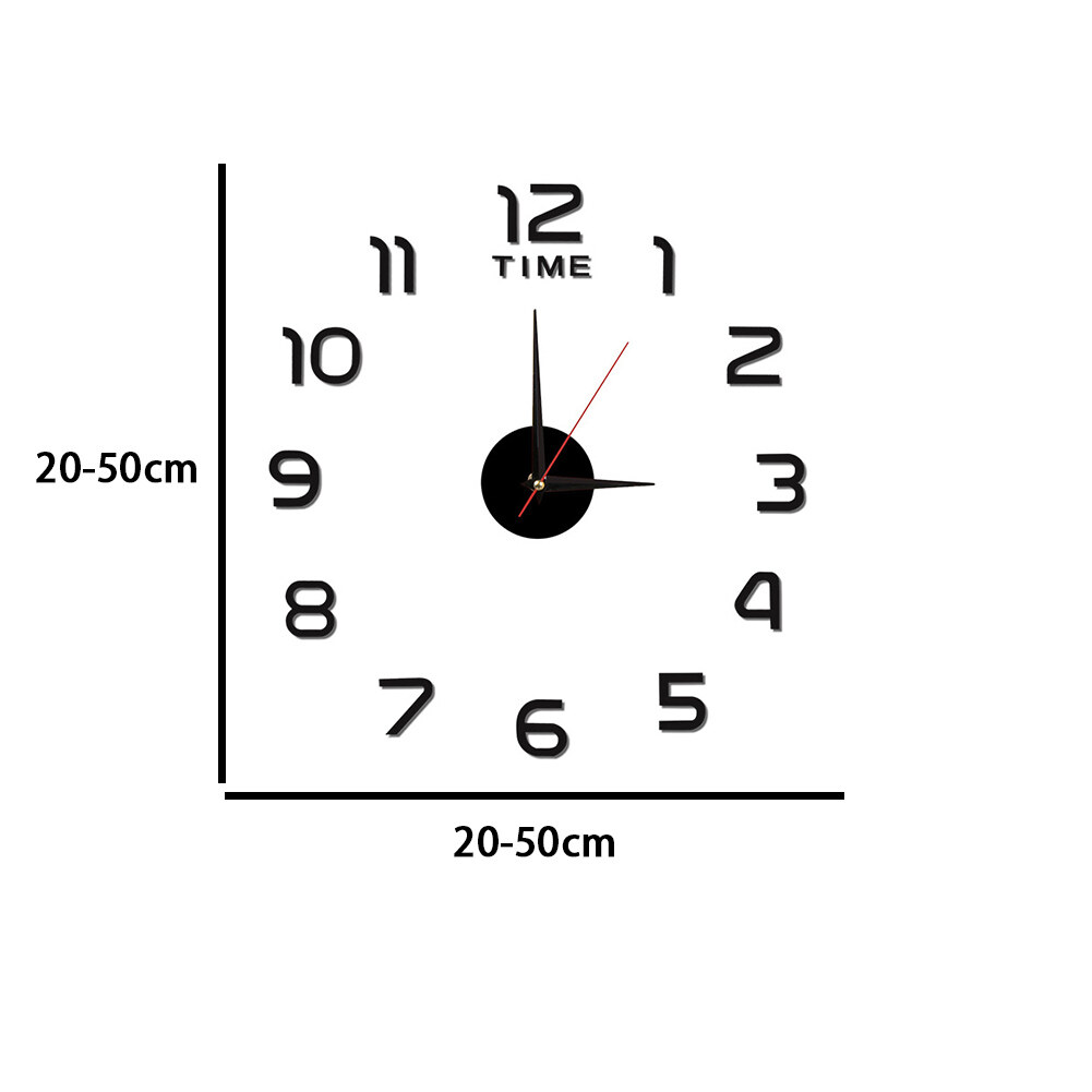 1 Bộ 3D Đồng Hồ Treo Tường Không Khung Phát Sáng Đồng Hồ Treo Tường S DIY Đồng Hồ Kỹ Thuật Số Miếng Dán Tường Đồng Hồ Treo Tường Cho Trang Trí Phòng Khách Gia Đình Tường Văn Phòng