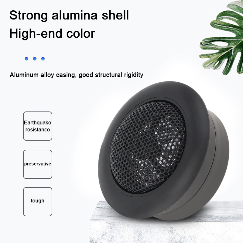 2pcs loa Tweeter mái vòm loại nhỏ có hiệu suất cao 120W dùng làm hệ thống âm thanh cho xe hơi - INTL